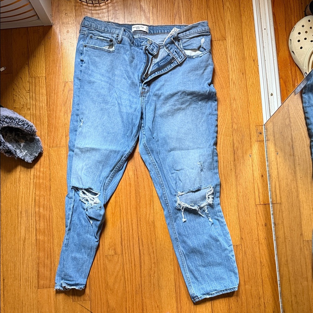 Abercrombie & Fitch Light Blue High Rise Jeans